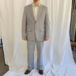 90s Blue and White Pinstripe‎ Suit